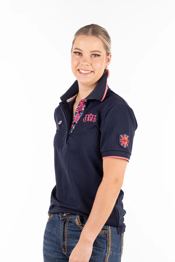 Hitchley and Harrow Loose Fit Polo - Navy
