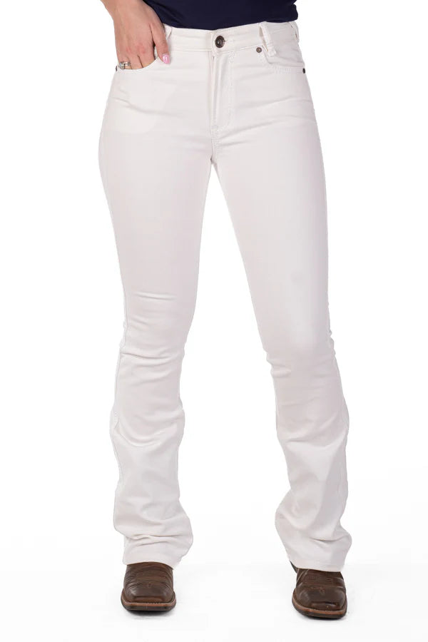 Hitchley and Harrow Ultra High Rise - White Competition Jeans