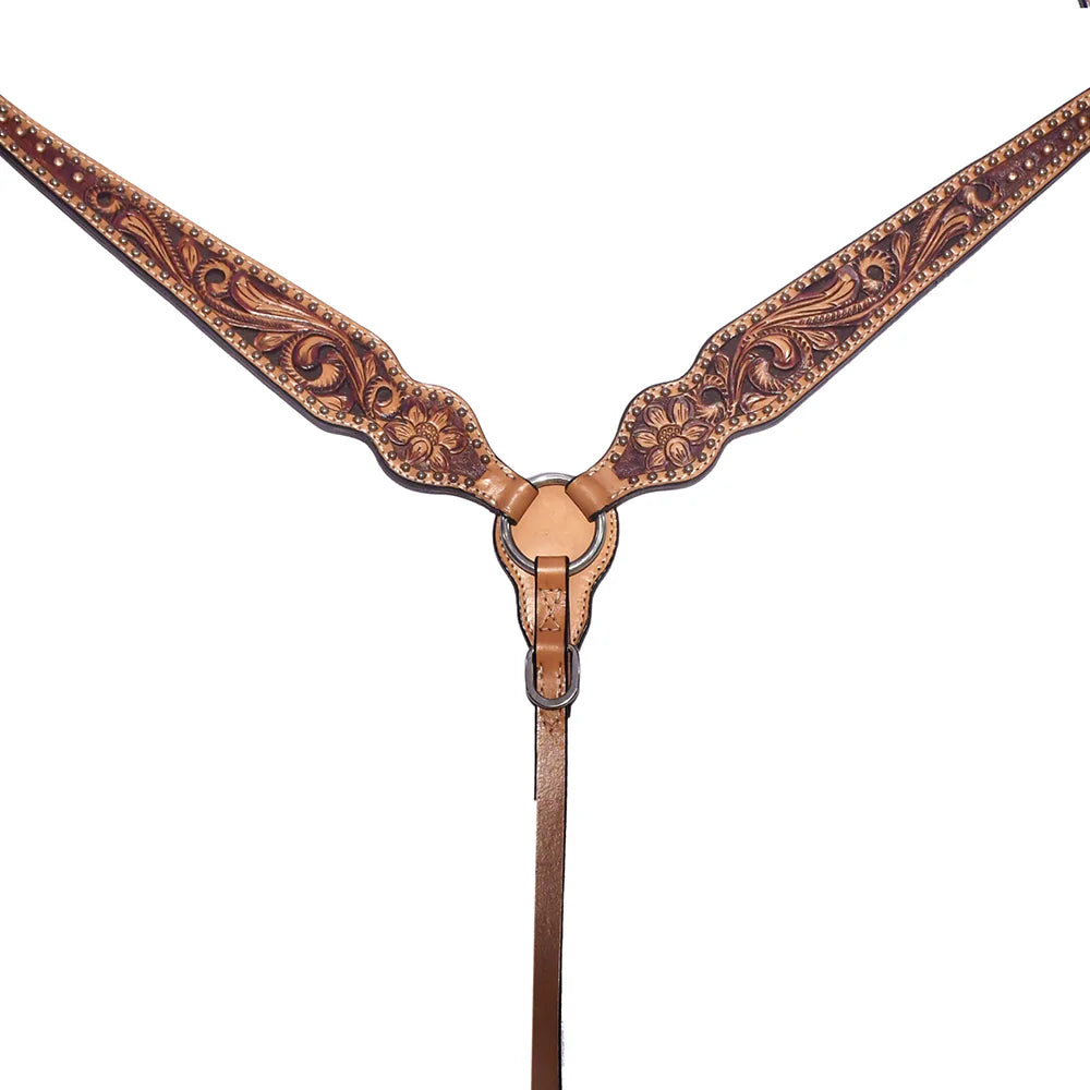 Horse Western Leather Breastplate | Horse Supplies - Breastplate | Saddleworld Ipswich