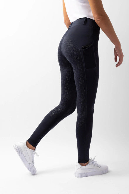 Horze Anya Riding Tghts Navy | RIding TIghts | Saddleworld Ipswich