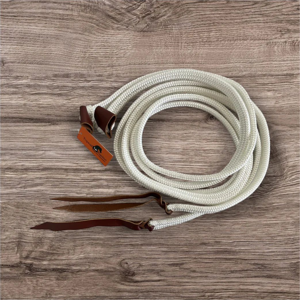 Toprail Flat Braided Split Campdraft Reins with Loop Ends 6ft6in