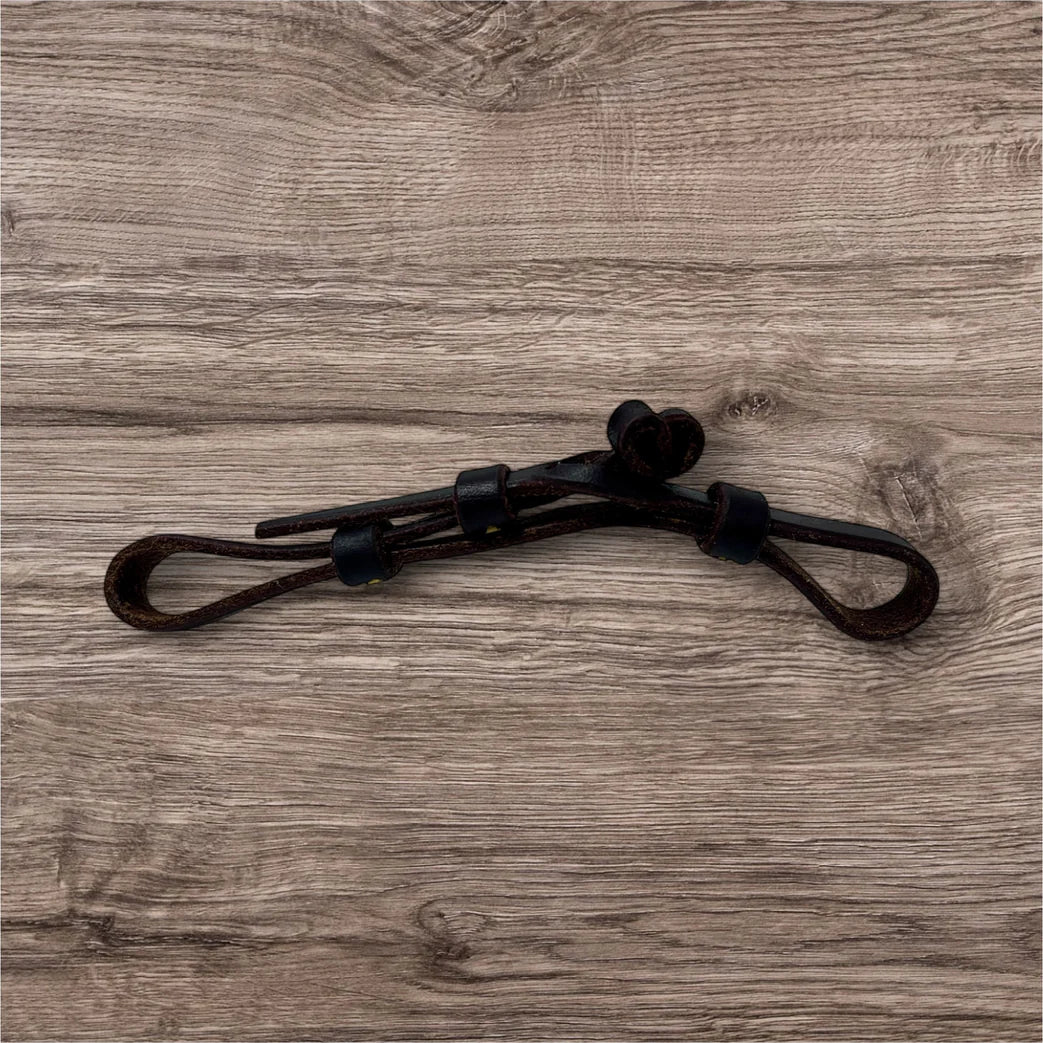 Toprail Curb Strap - Folded Button Bit Hobble