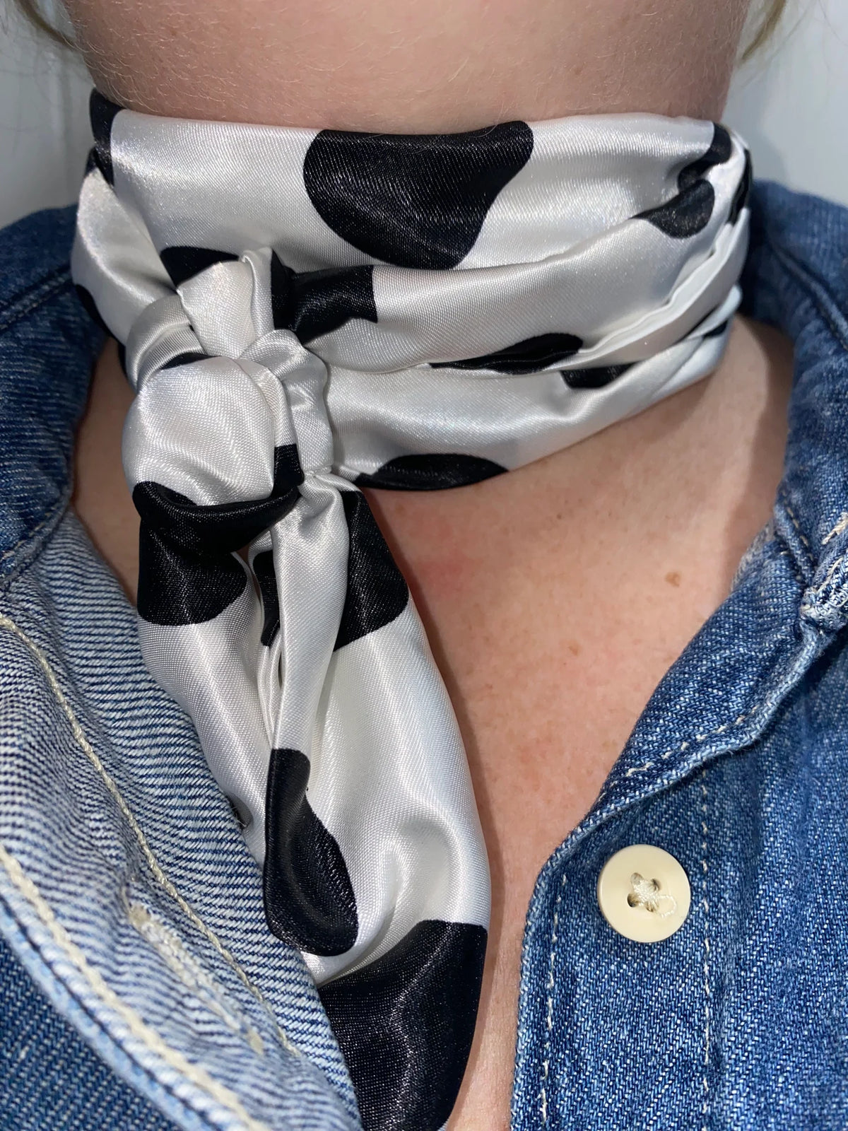 Five Fillies White with Black Spot Silkie