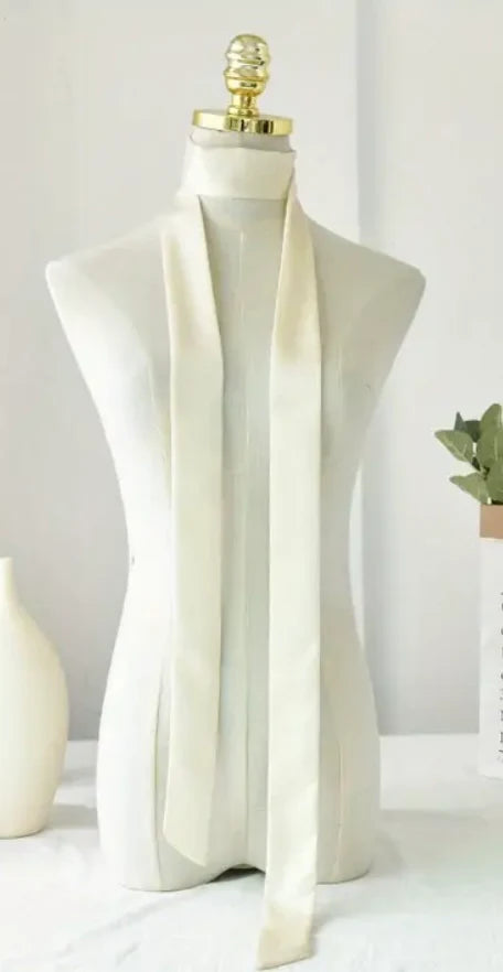 1773 Neck Scarf - Soft Cloud - Extra Length Twilly