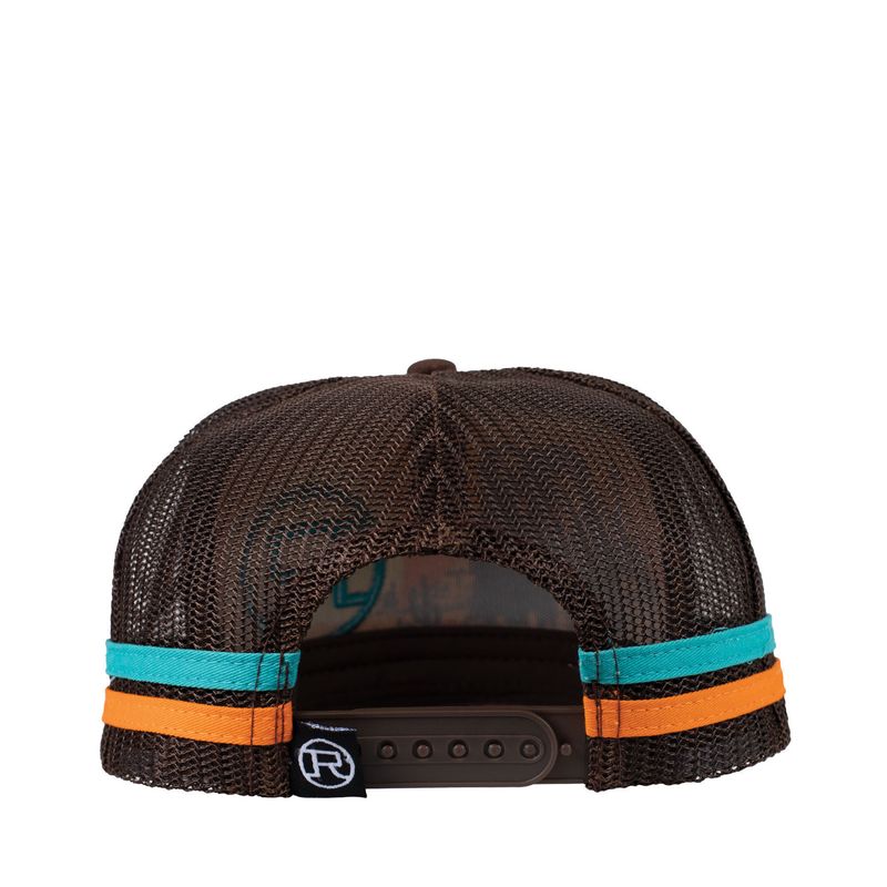 Roper Trucker Cap - Cowfolk Sunset Chocolate
