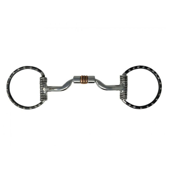 Showman D Ring Stainless Steel Bit with Copper Inlays