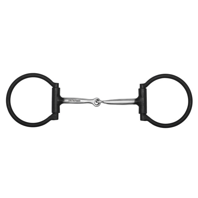 Showman Black D Ring Smooth Single Jointed Bit