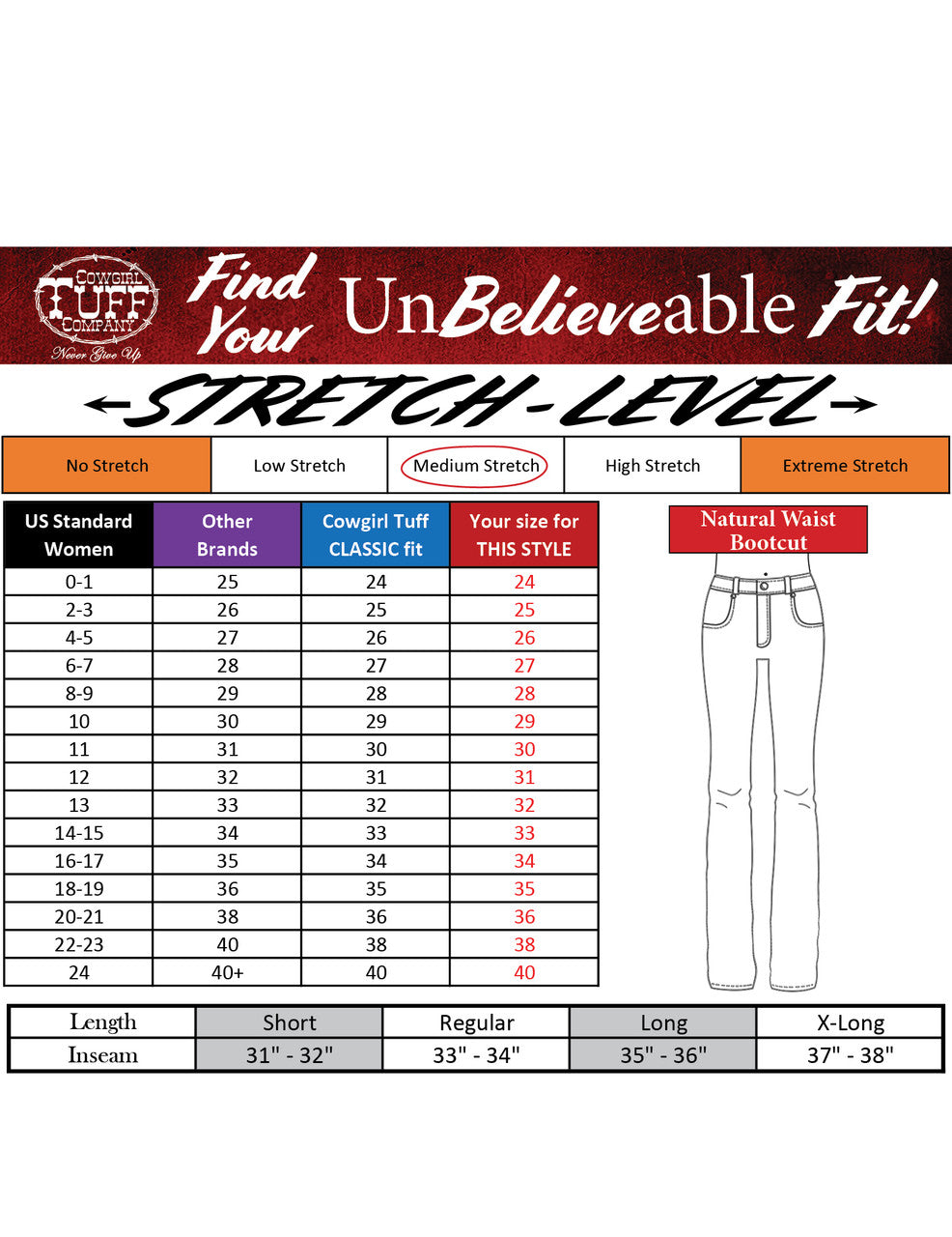 Cowgirl Tuff Light UltraBreathe Bootcut - Christmas Sale