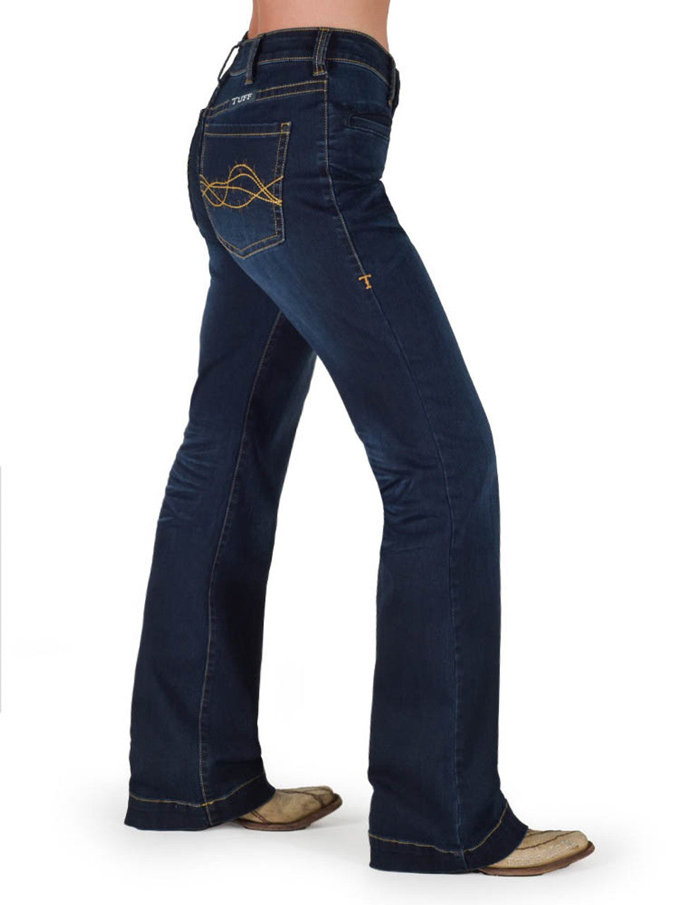 Cowgirl Tuff Ladies Platinum Boot Cut Jeans - Christmas Sale