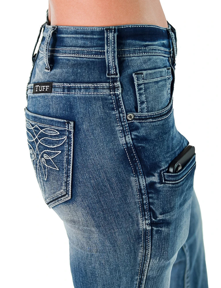 Cowgirl Tuff - Swirl BootStitch Trouser Medium