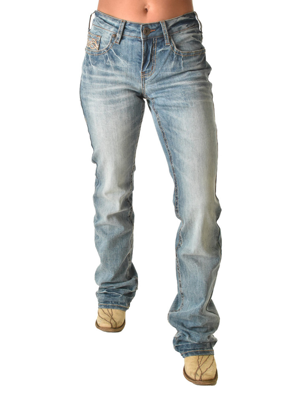 Cowgirl Tuff Thunderstruck Natural Waist Jeans
