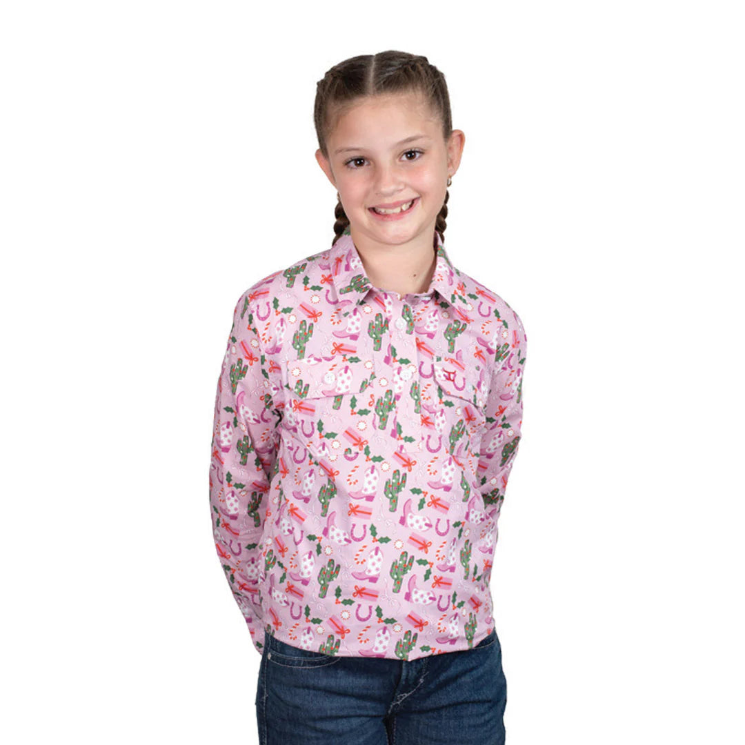 Just Country Bys Brayden Half Button  | Country Clothing - Shirt | Saddleworld Ipswich