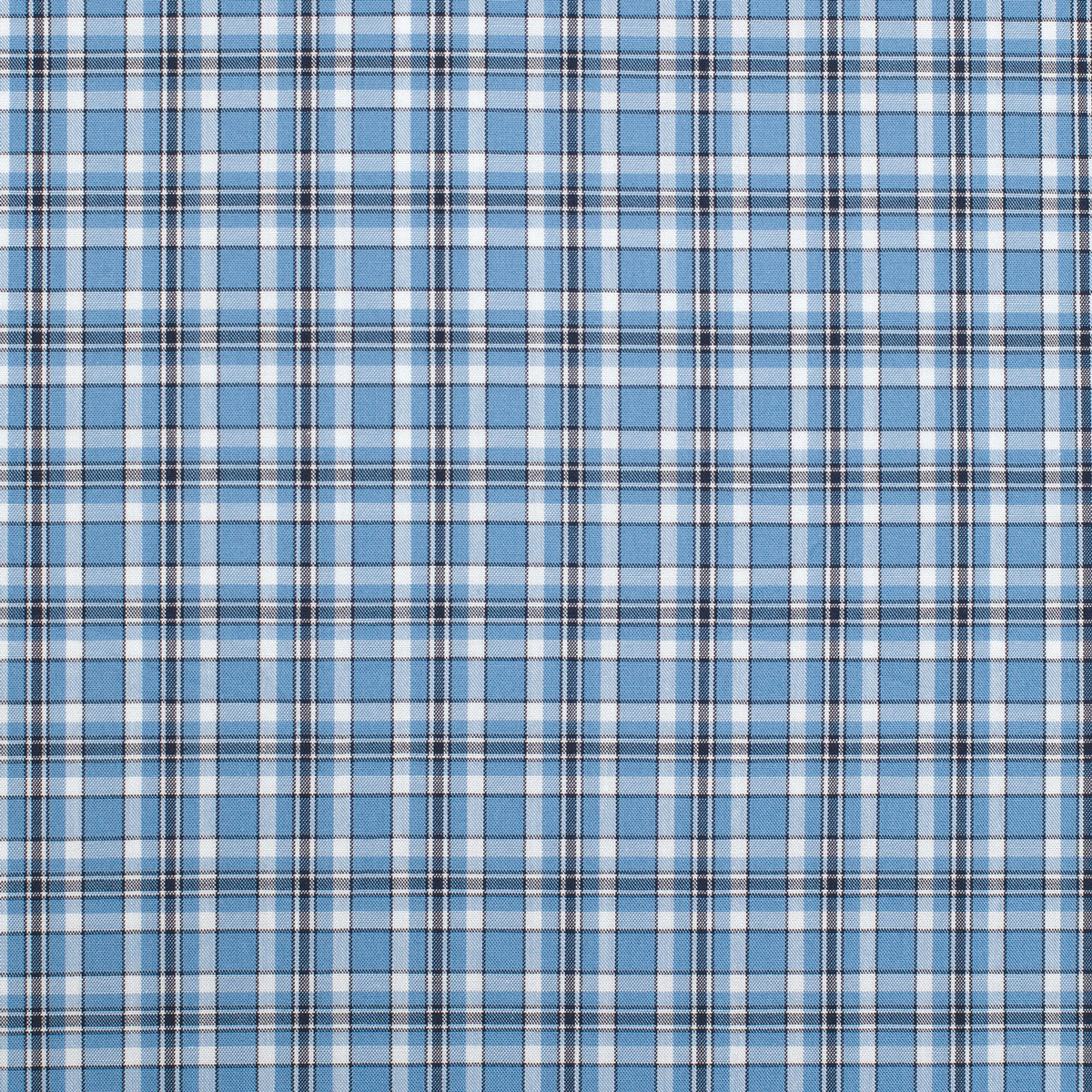 Just Country Bys Brayden Half Button Print Workshirt Marine Blue Navy and White Plaid | Country Clothing - childrens shirt | saddleworld Ipswich