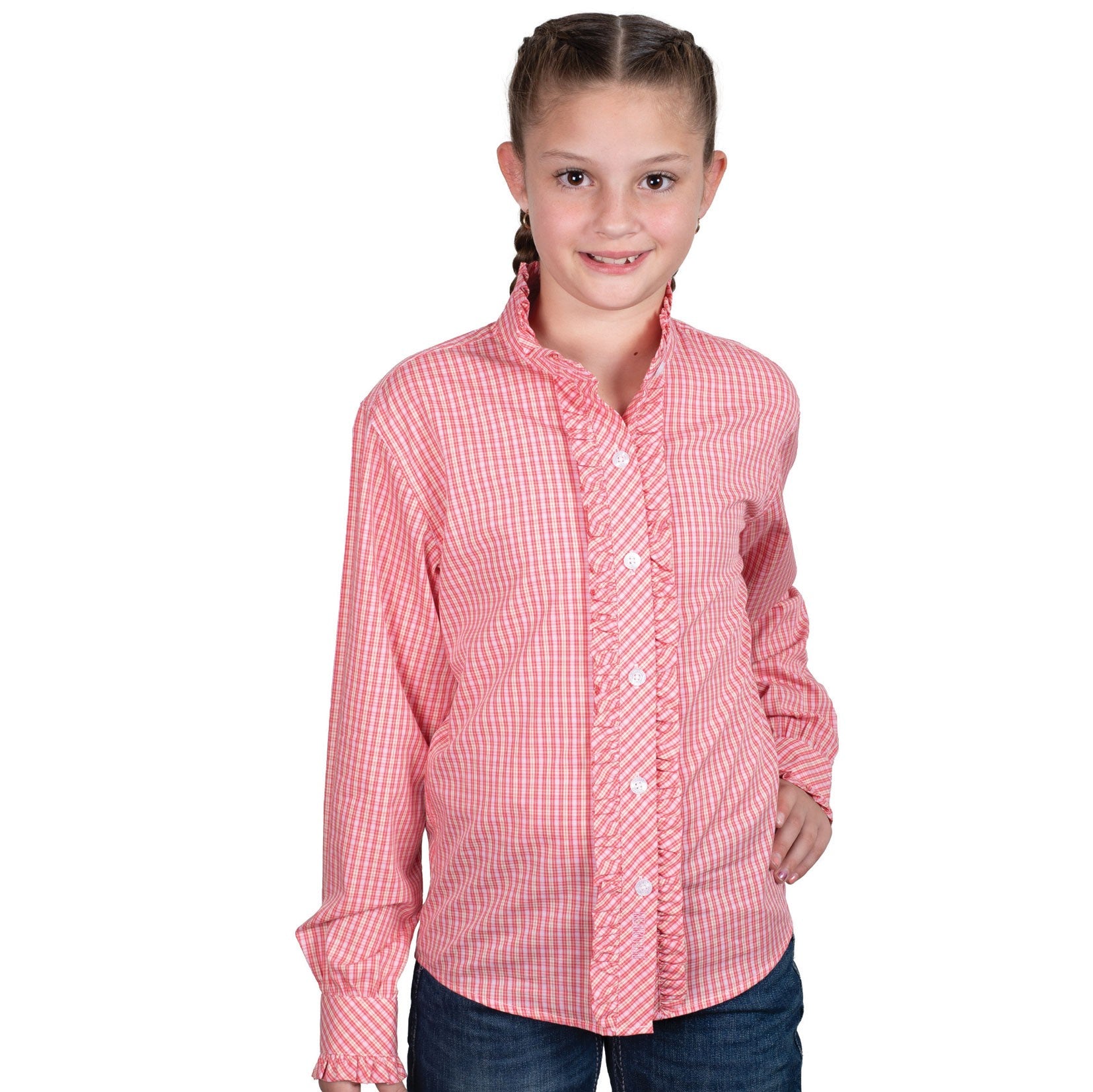 Just Country Girls Gracie Frills Full Button | Country Clothing - Childrens CLothing | Saddleworld Ipswich