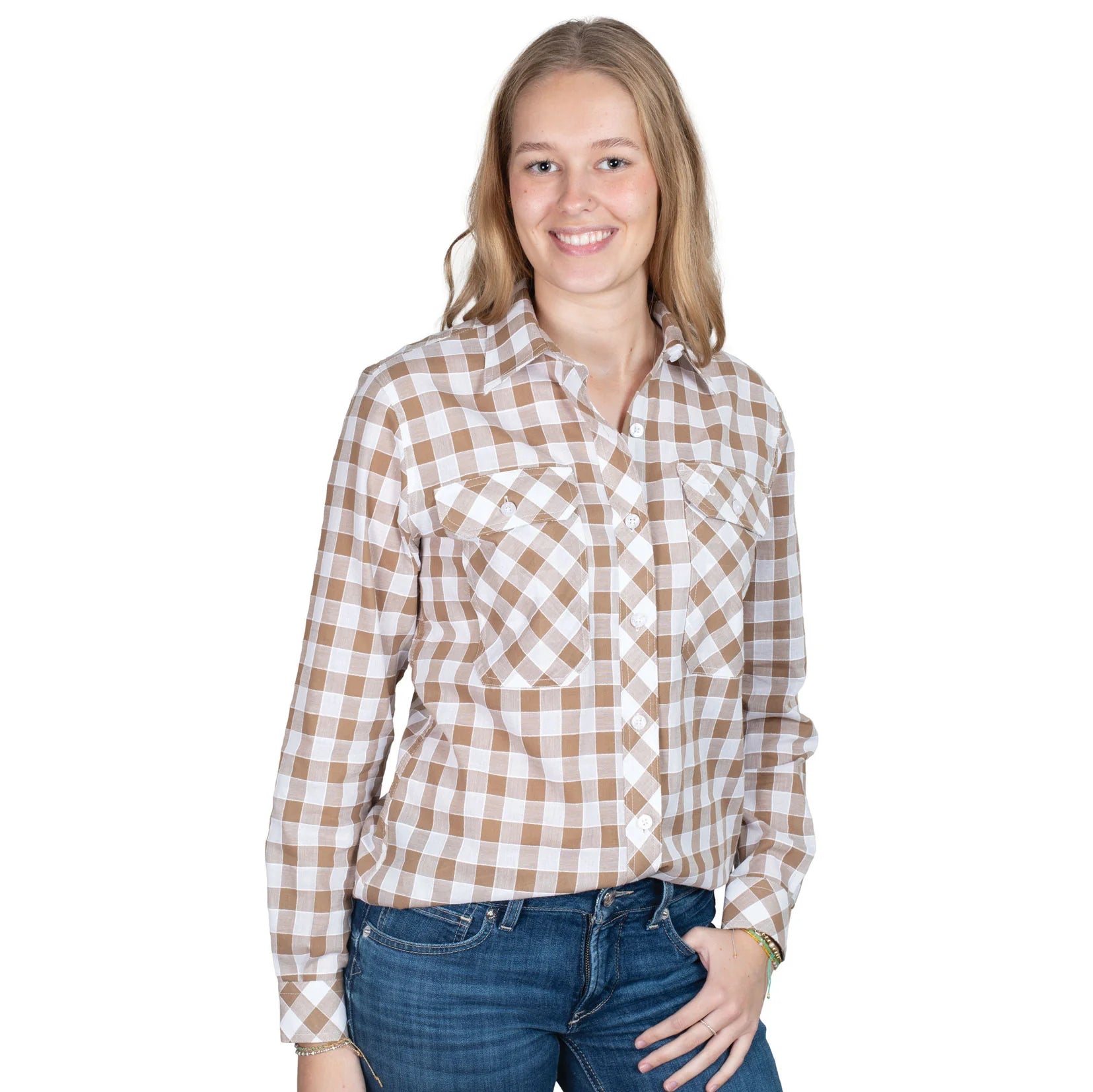 Just Country Wmns Abbey Full Button Print | Country Clothing - Ladies Shirts | Saddleworld Ipswich