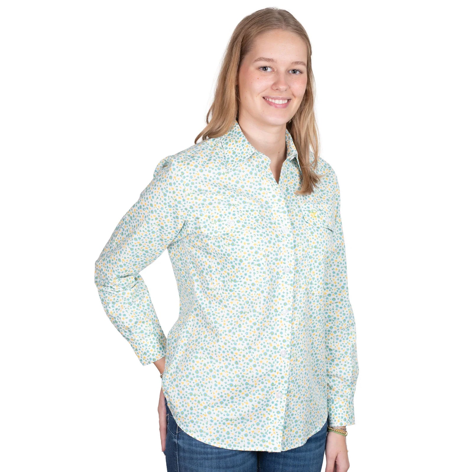 Just Country Wmns Abbey Full Button Print | Country Clothing - Ladies Shirts | Saddleworld Ipswich