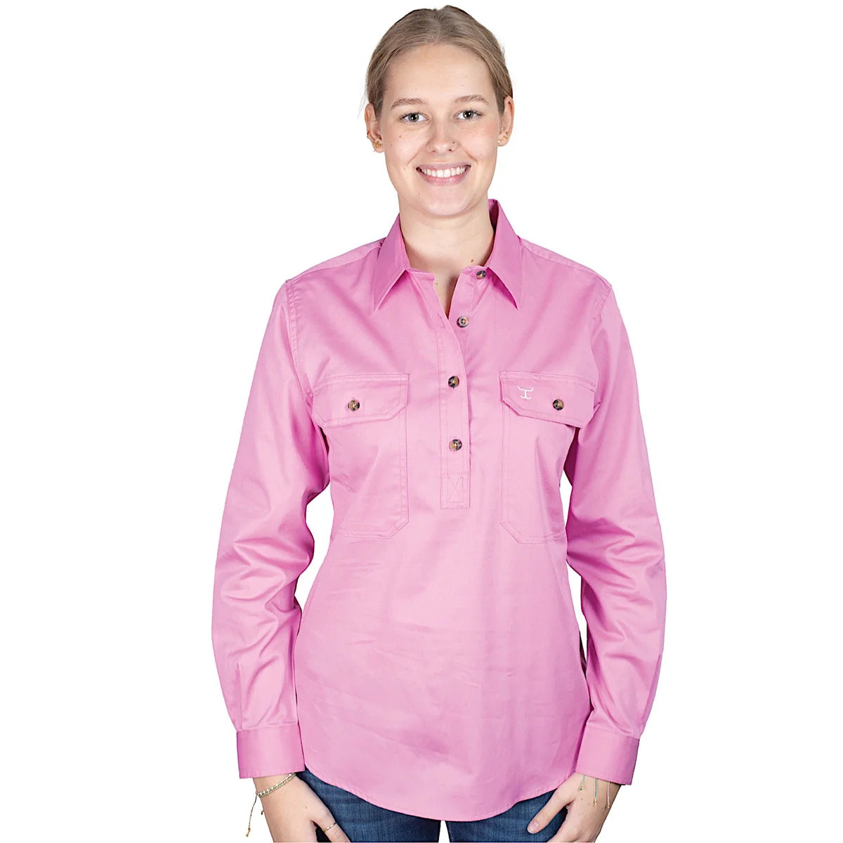 Just Country Wms Jahna Workshirt | Country Clothing - Ladies Shirts | Saddleworld Ipswich