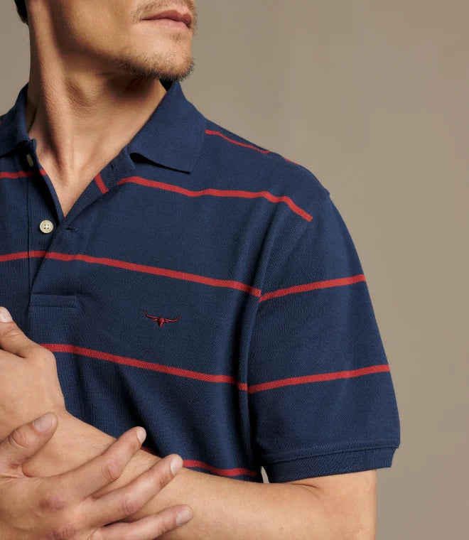 RM Williams Ashfield Stripe Polo