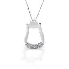 Kelly Herd Necklace Large Stone Base Oxbow Stirrup | Giftware - Jewellery | Saddleworld Ipswich
