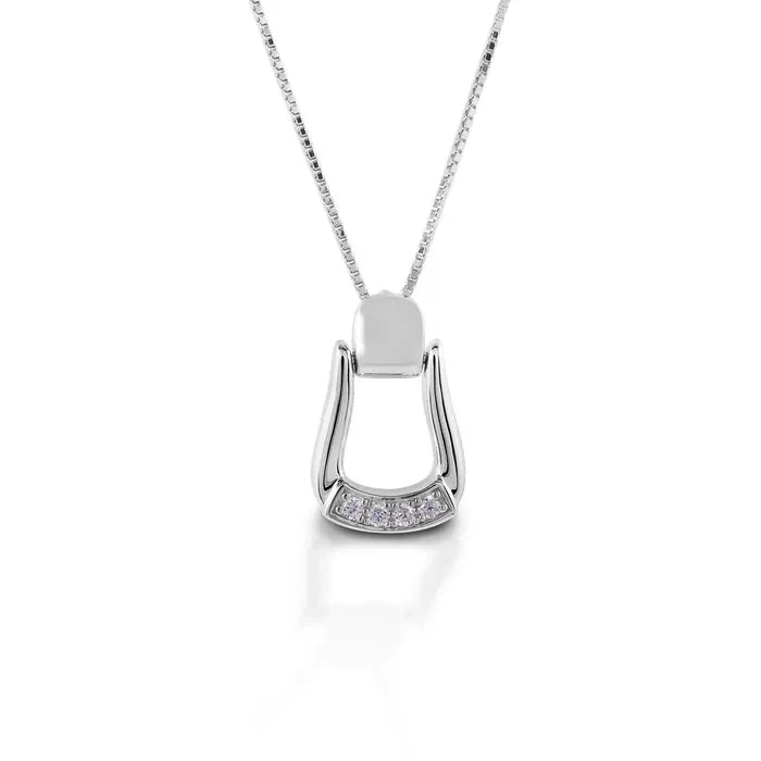Kelly Herd Small Stone Base Oxbow Stirrup Necklace | Giftware - Jewellery | Saddleworld Ipswich