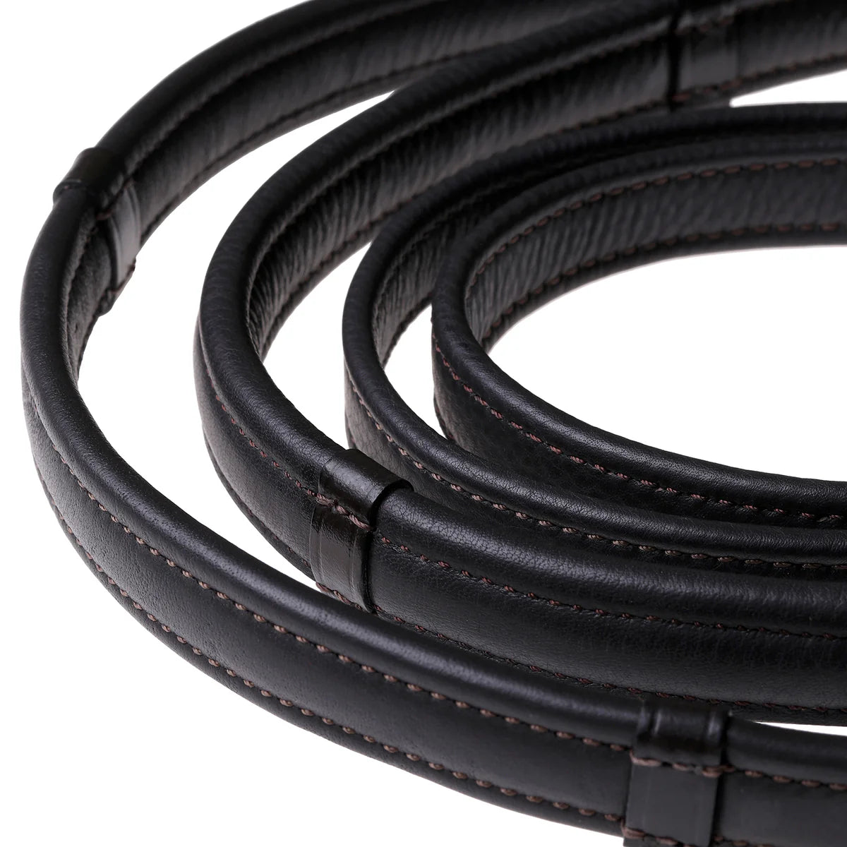 Lumiere Padded Nappa Leather Reins with White Stitching