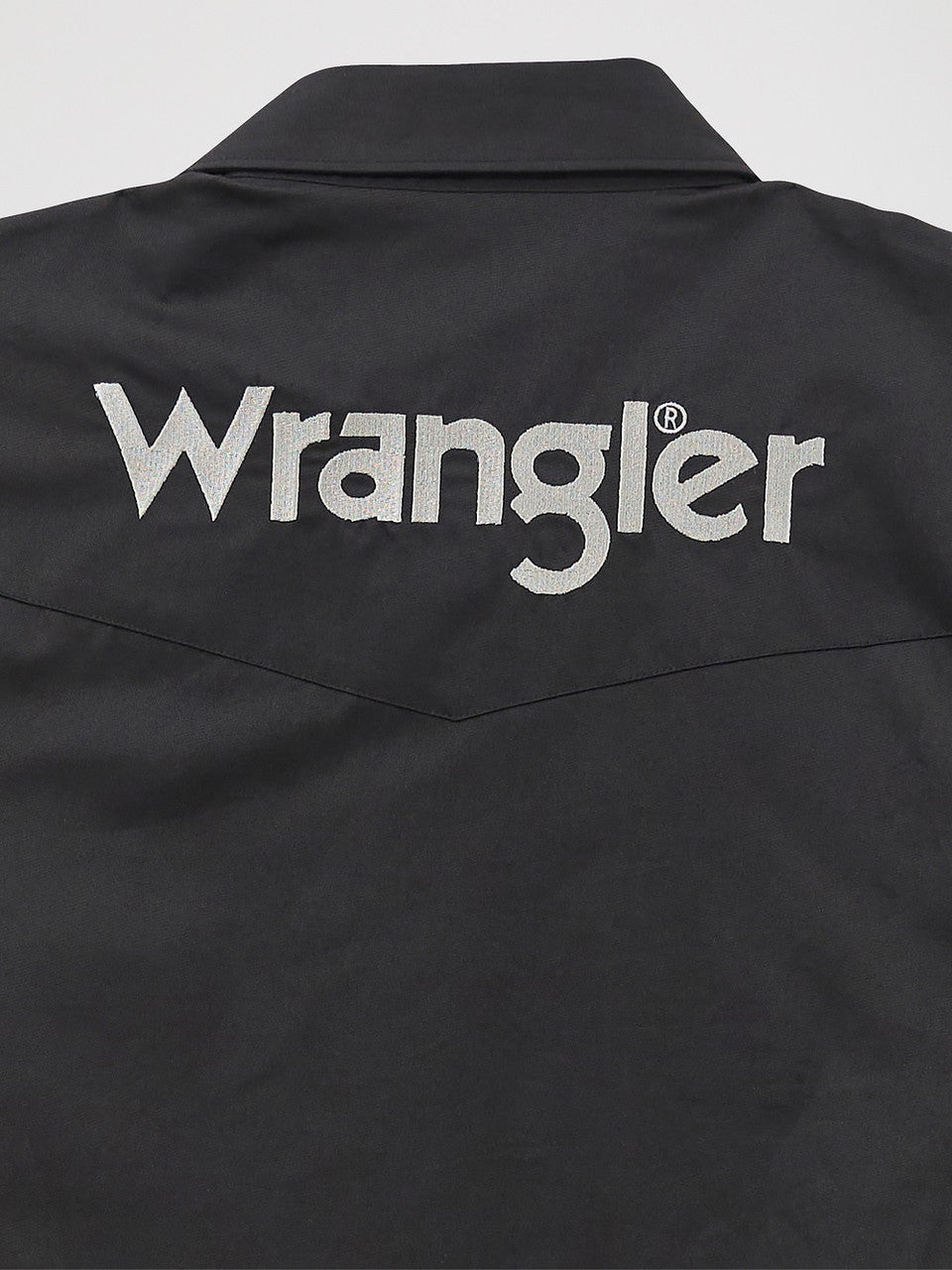 Wrangler Logo Snap Black Mens Shirt