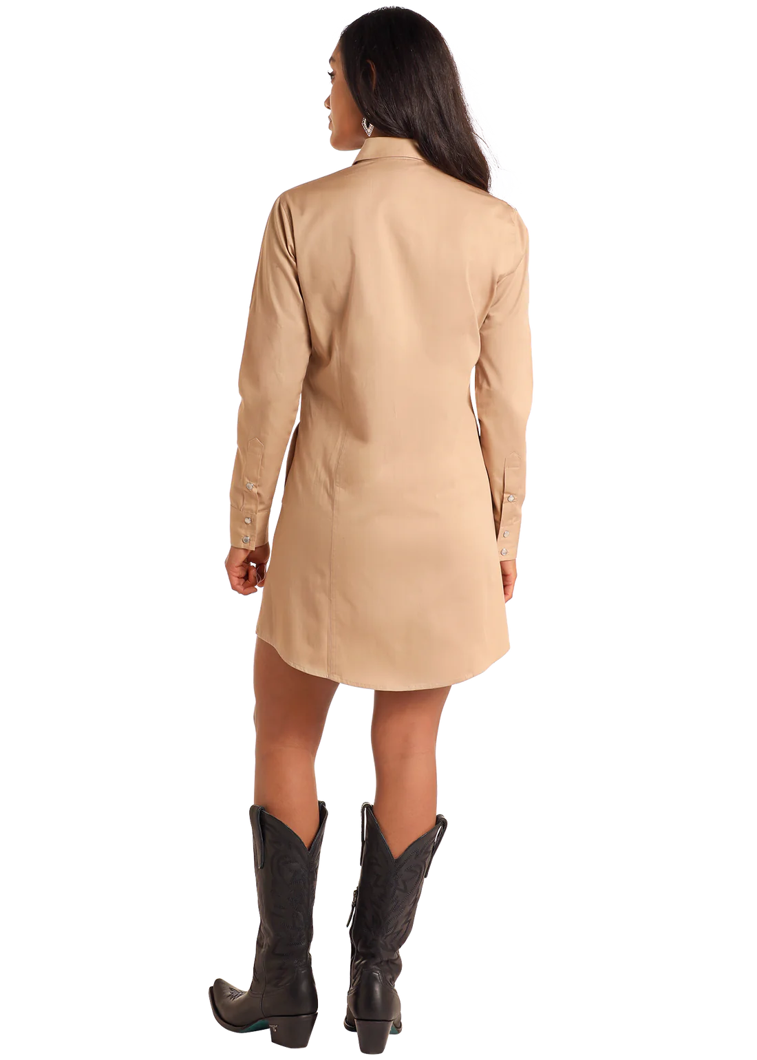 Rock and Roll Denim Mini Shirt Dress