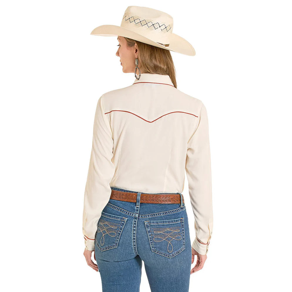 Panhandle Slim Natural Retro LS Snap Shirt