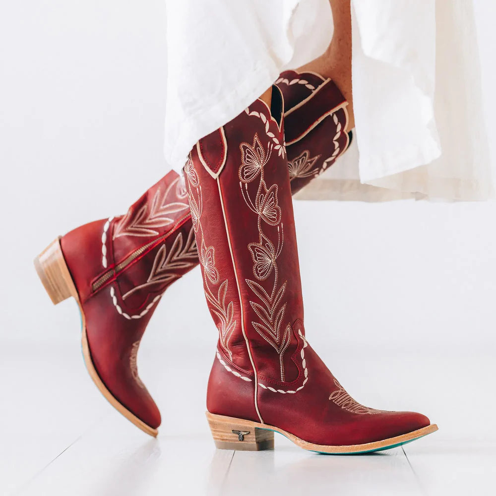 Lane Boots Sweet Memories Knee High - Smoldering Ruby