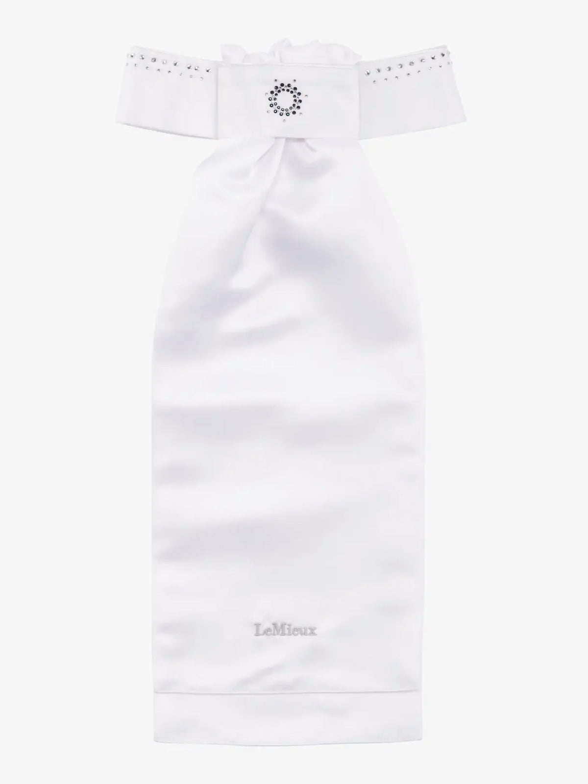 LeMieux Brilliance Stock White/Navy One Size | Rider Wear - Show Accessories | Saddleworld Ipswich