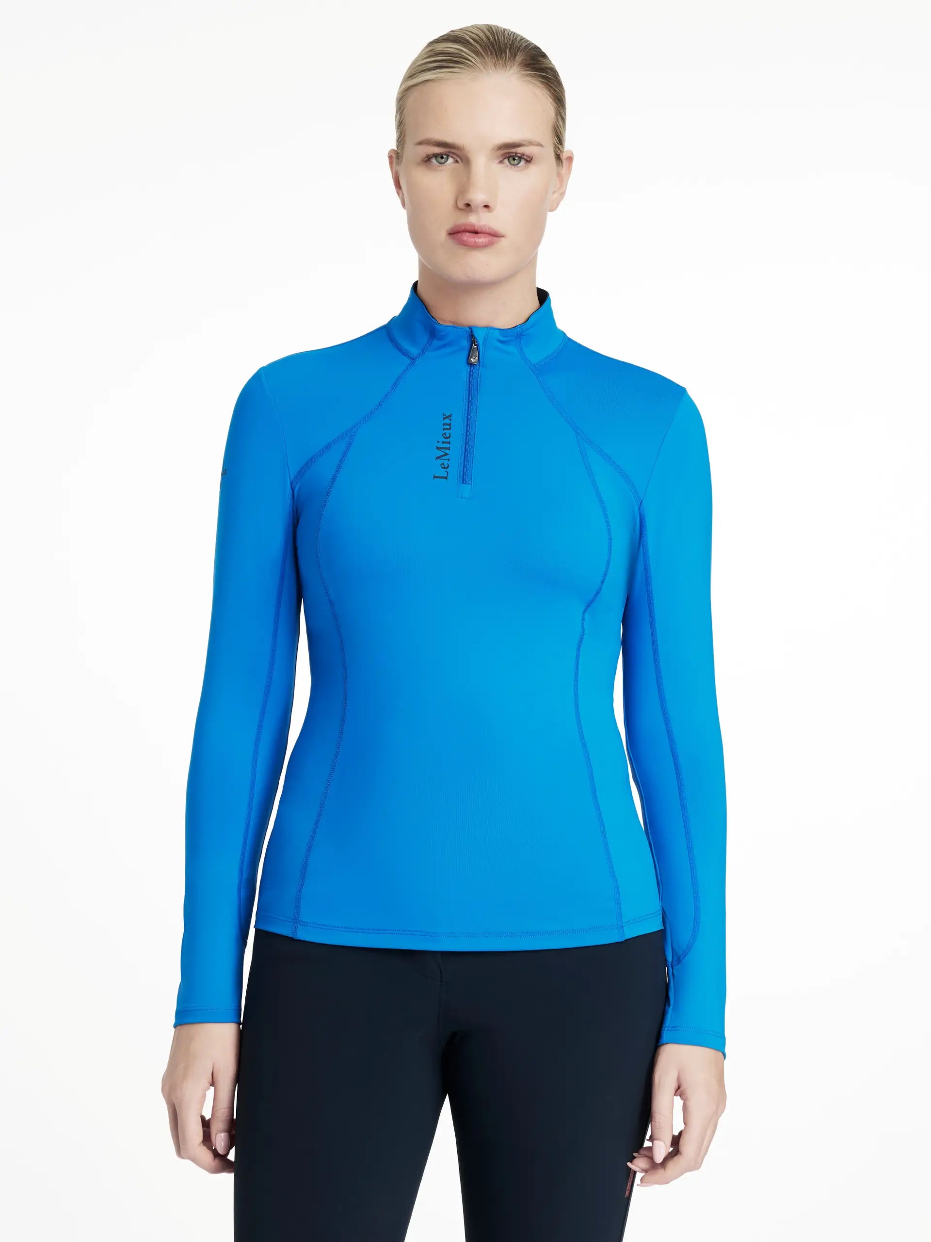 LeMieux Classique Base Layer Benetton Blue | Saddleworld Ipswich | Rider Wear | Shirts