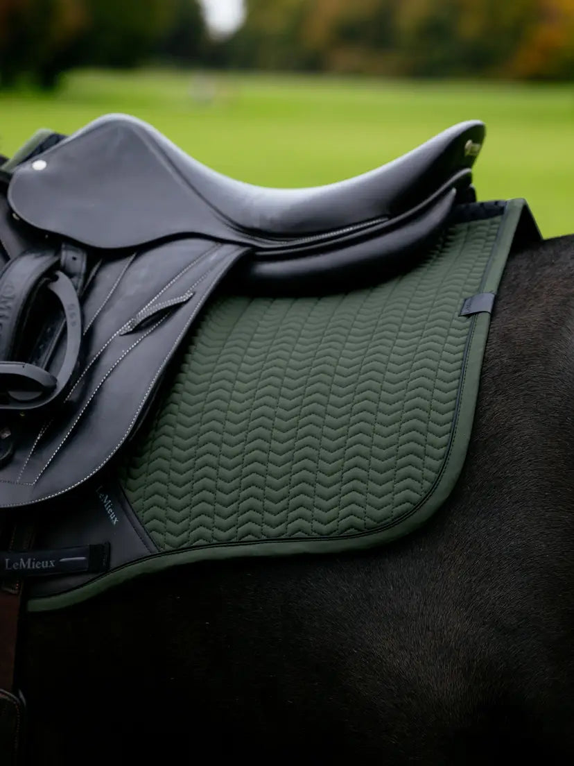 LeMieux Essence Eurojump Square Pine Green | HOrse Supplies - Saddle Cloth | Saddleworld ispwich