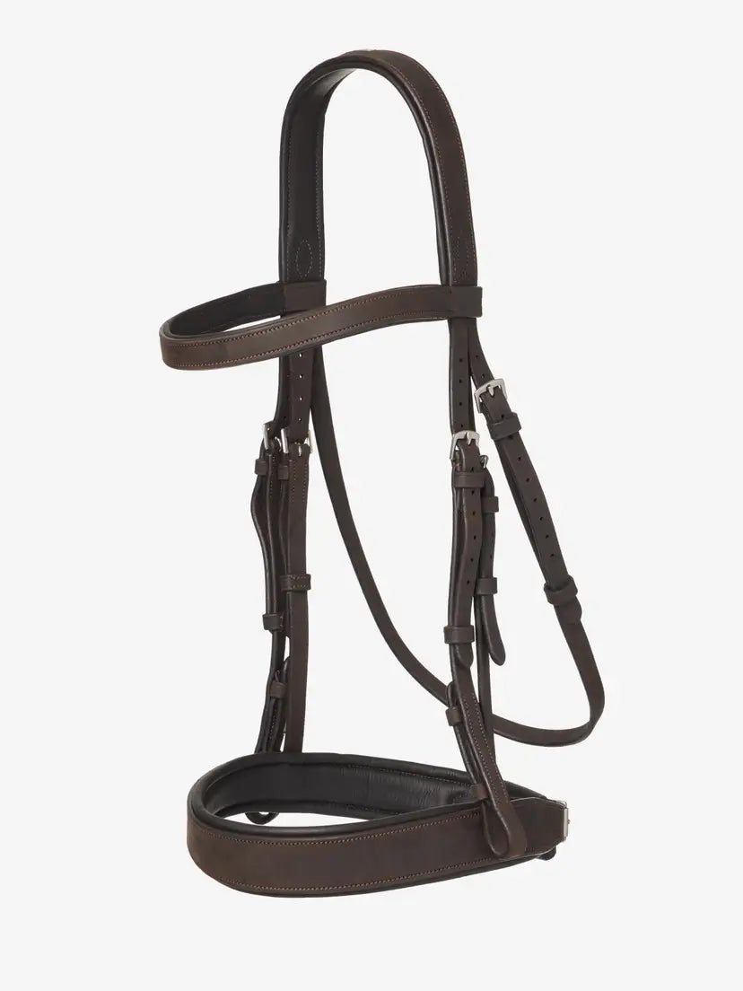 LeMieux Flat Hunter Bridle with Laced Reins
