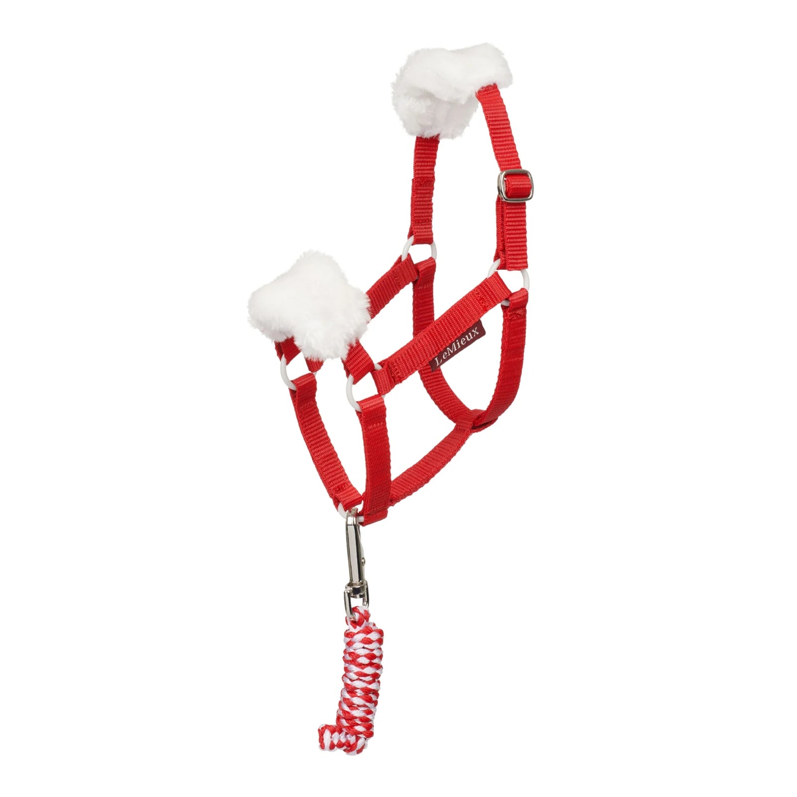 LeMieux Hobby Horse Christmas Headcollar & Leadrope Red