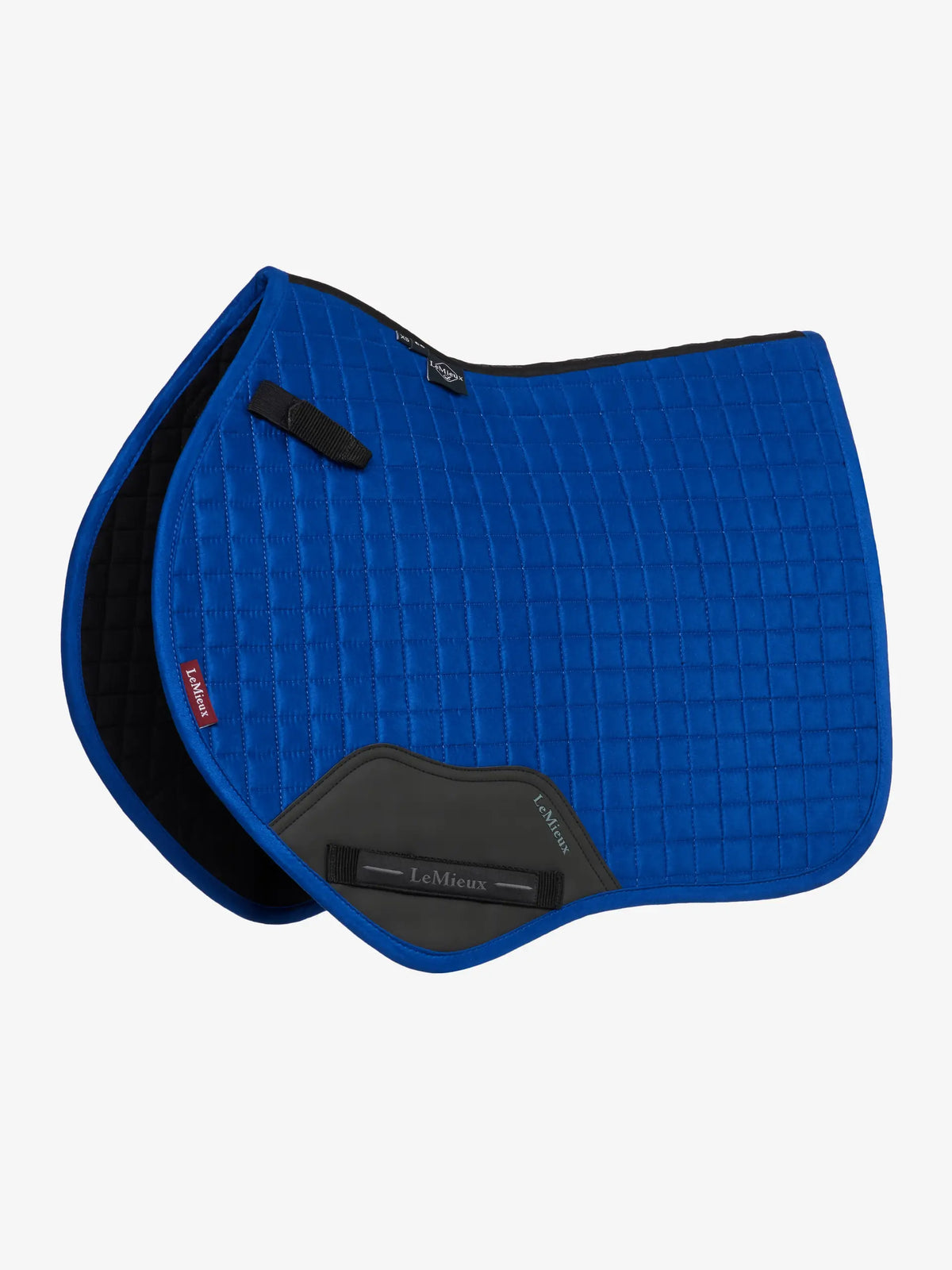 LeMieux Mini Suede Close Contact Square Benetton Blue X Small | Saddleworld Ipswich | Horse Supplies | Saddle Cloths and Bonnetts