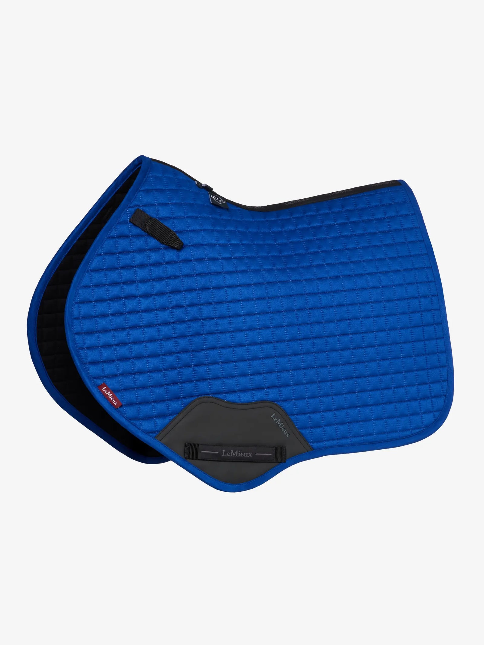 LeMieux Suede Close Contact Square Benetton Blue | Saddleworld Ipswich | Horse Supplies | Saddle Cloths and Bonnetts