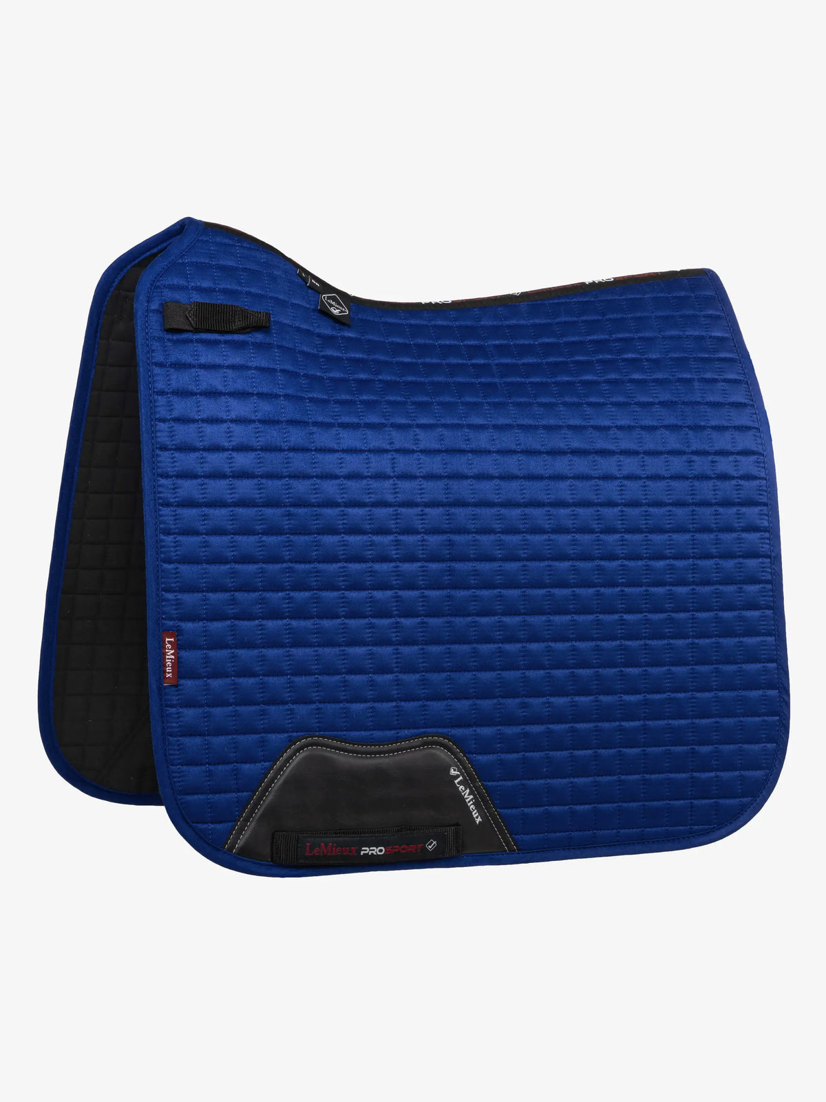 LeMieux Suede Dressage Square Benneton Blue | Saddleworld Ipswich | Horse Supplies | Saddle Cloths and Bonnetts