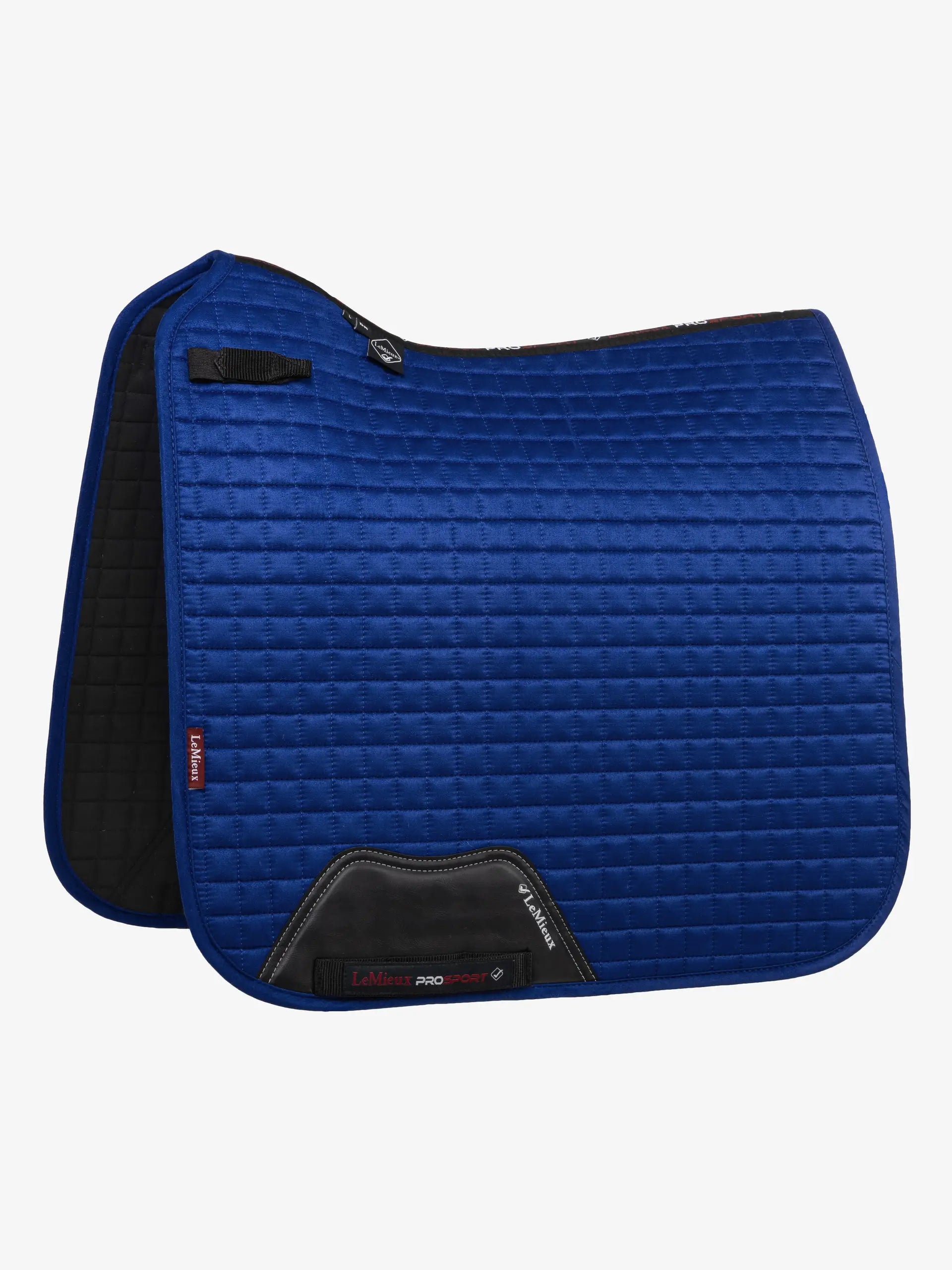 LeMieux Suede Dressage Square Benneton Blue | Saddleworld Ipswich | Horse Supplies | Saddle Cloths and Bonnetts