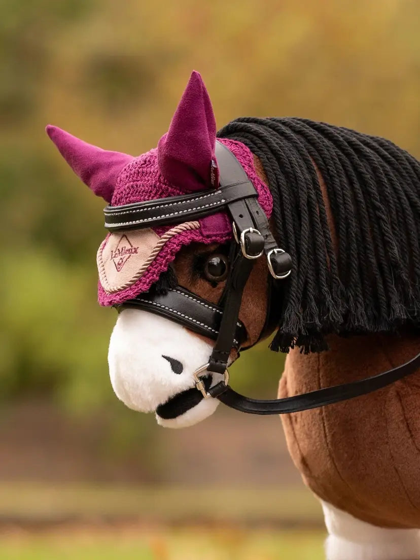 LeMieux Toy Pony Fly Hood Blackberry One Size | Giftware - Toys | saddleworld Ipswich