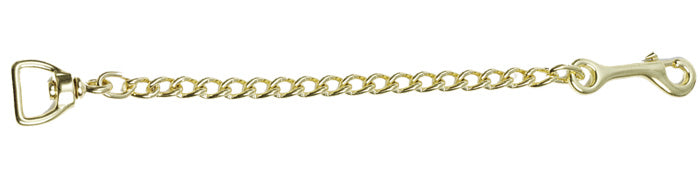 Lead Chain Brass Plate Open Link | Horse Supplies - Lead | Saddleworld Ipswich