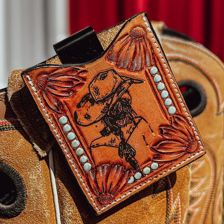 Leather Boot Wallet Cowgirl Rodeo Western Cowboy | Giftware - Wallet | Saddleworld Ipswich