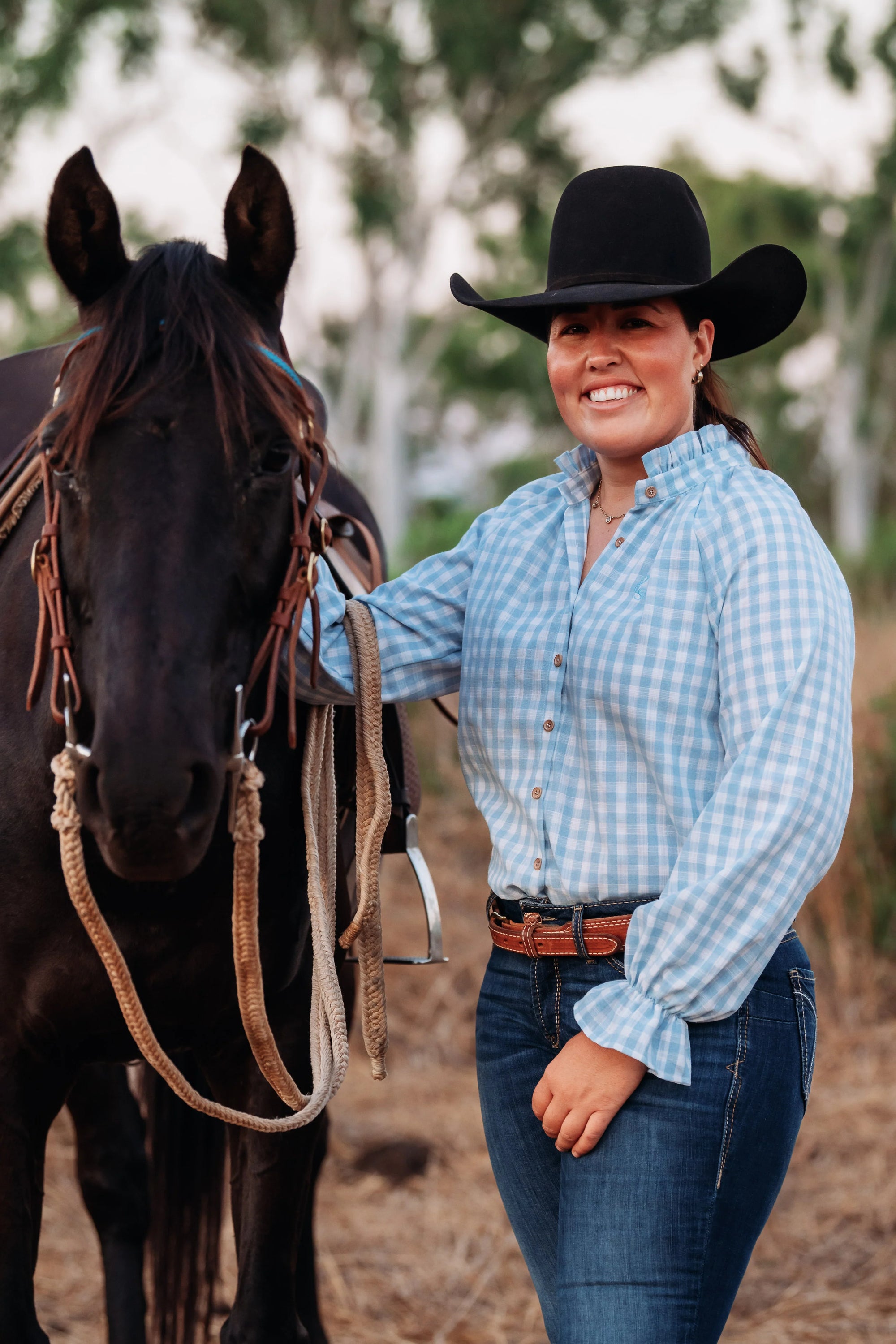 Lime and Soda Birdie Top  | Country Clothing - Ladies Shirt | Saddleworld Ipswich