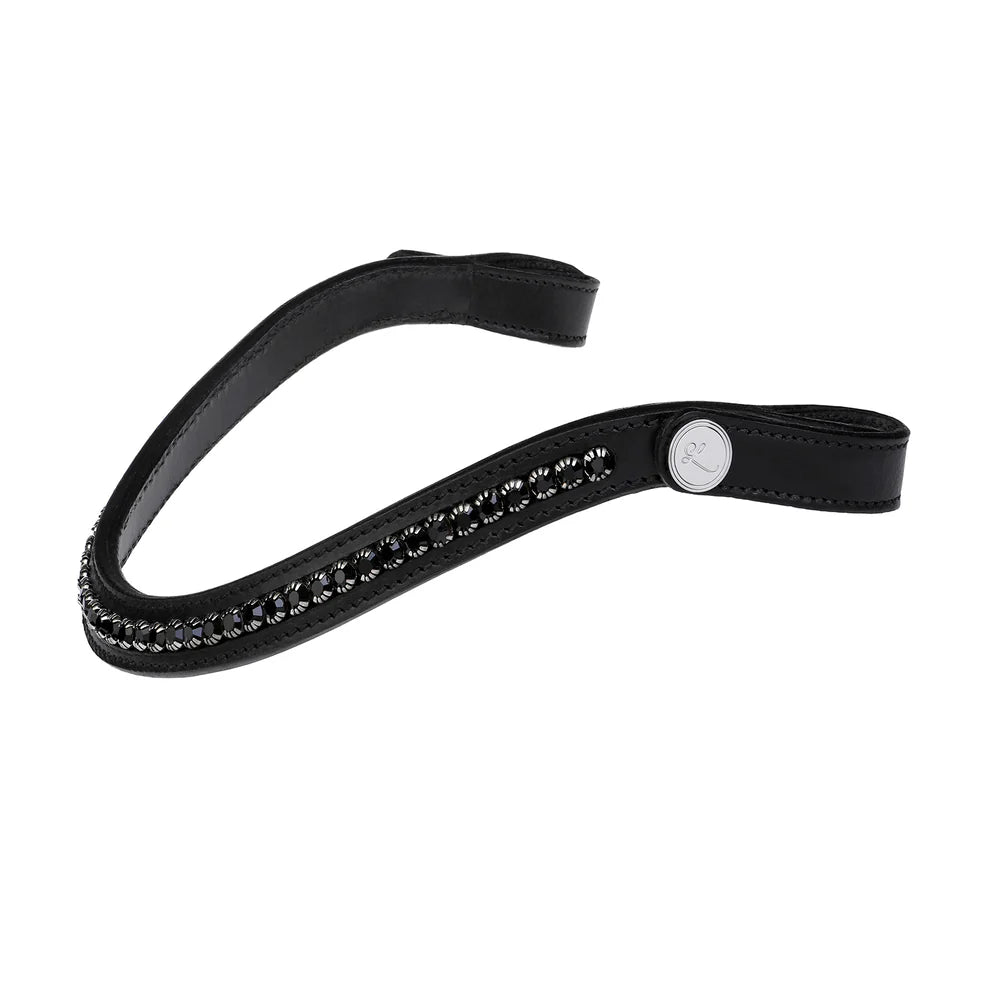 Lumiere Black Swarovski Browband