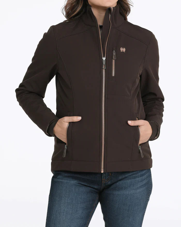 Cinch Brown Bonded Softshell Jacket