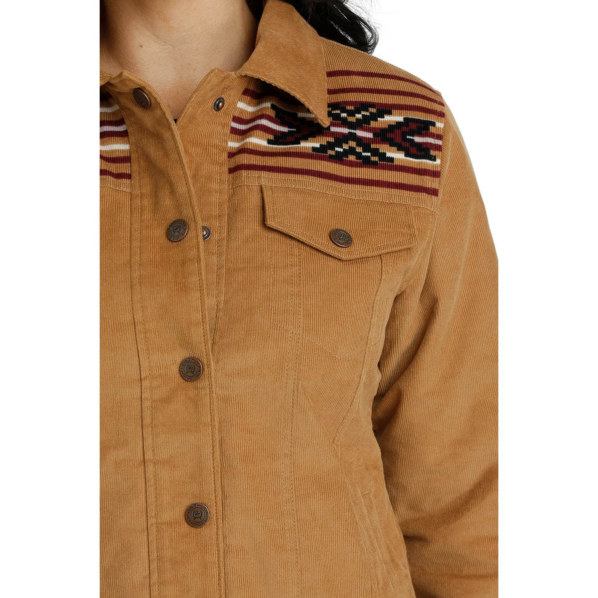 Cinch Ladies Brown Corduroy Trucker Jacket - Winter Black Friday Sale
