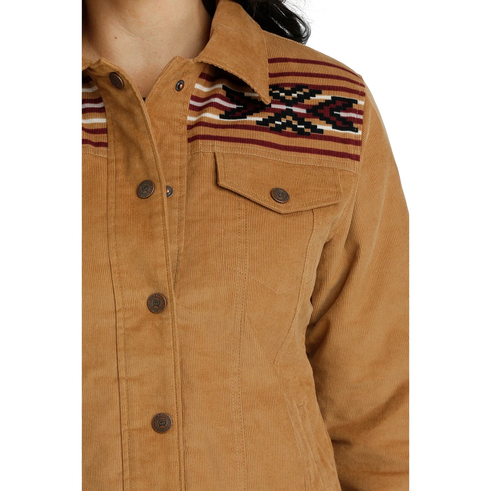 Cinch Ladies Brown Corduroy Trucker Jacket - Winter Black Friday Sale