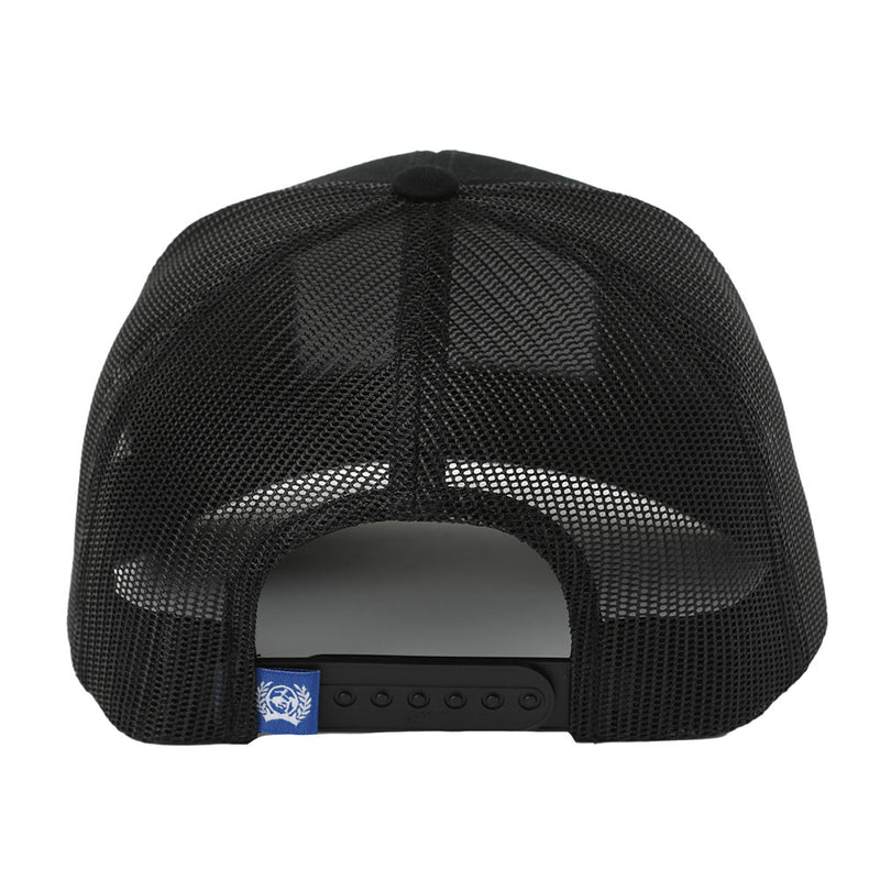 Cinch Mens Solid Black 6 Panel Trucker Cap | Country Clothing - Caps | Saddleworld Ipswich