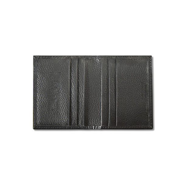 Ariat Mns Money Clip Style Wallet Floral Embossed Shield Black