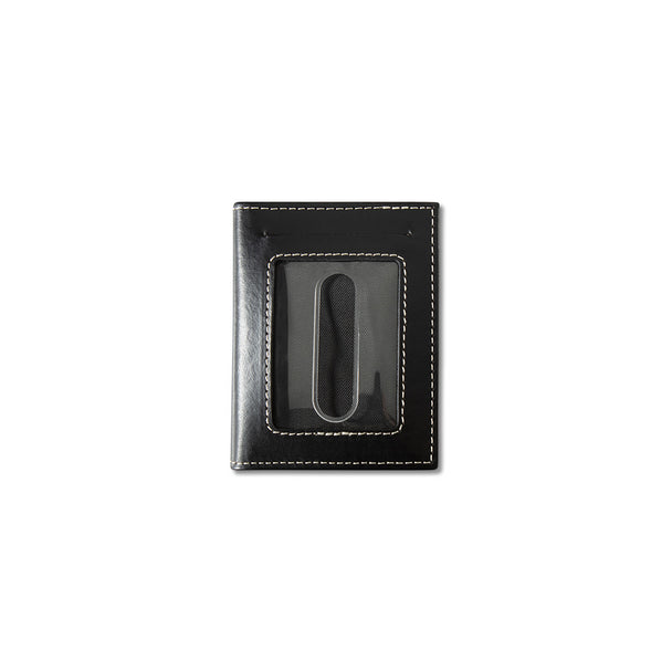 Ariat Mns Money Clip Style Wallet Floral Embossed Shield Black