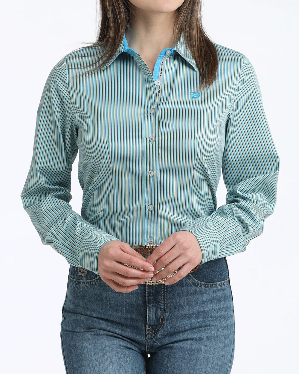 Cinch Wmns Tencel Arena Fit Button Down Shirt